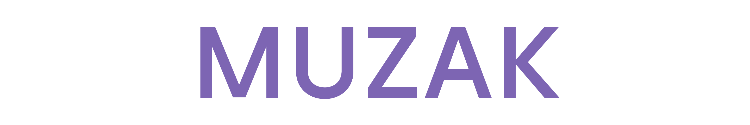 Purple headline saying Muzak