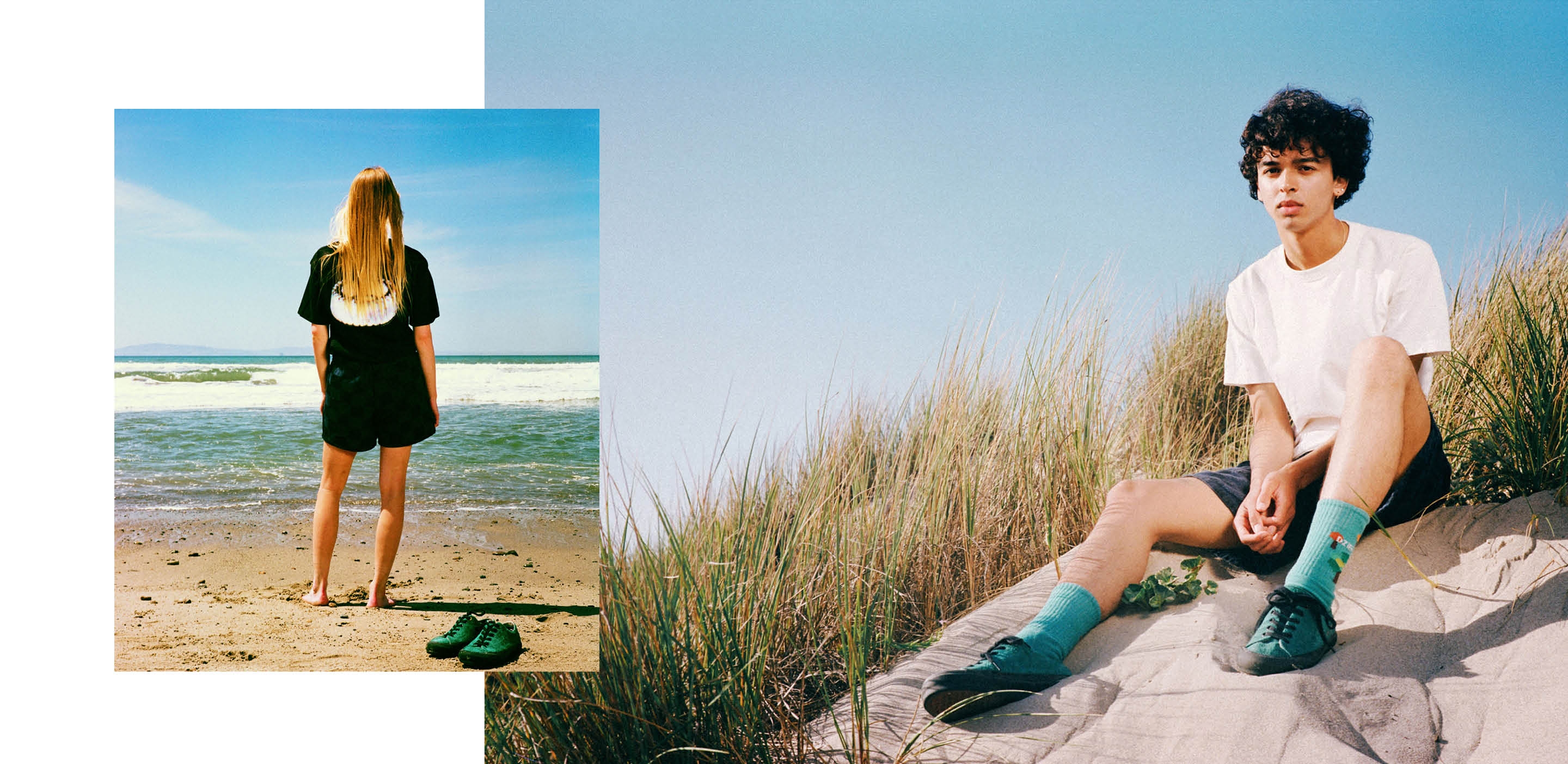 boy and girl on the beach