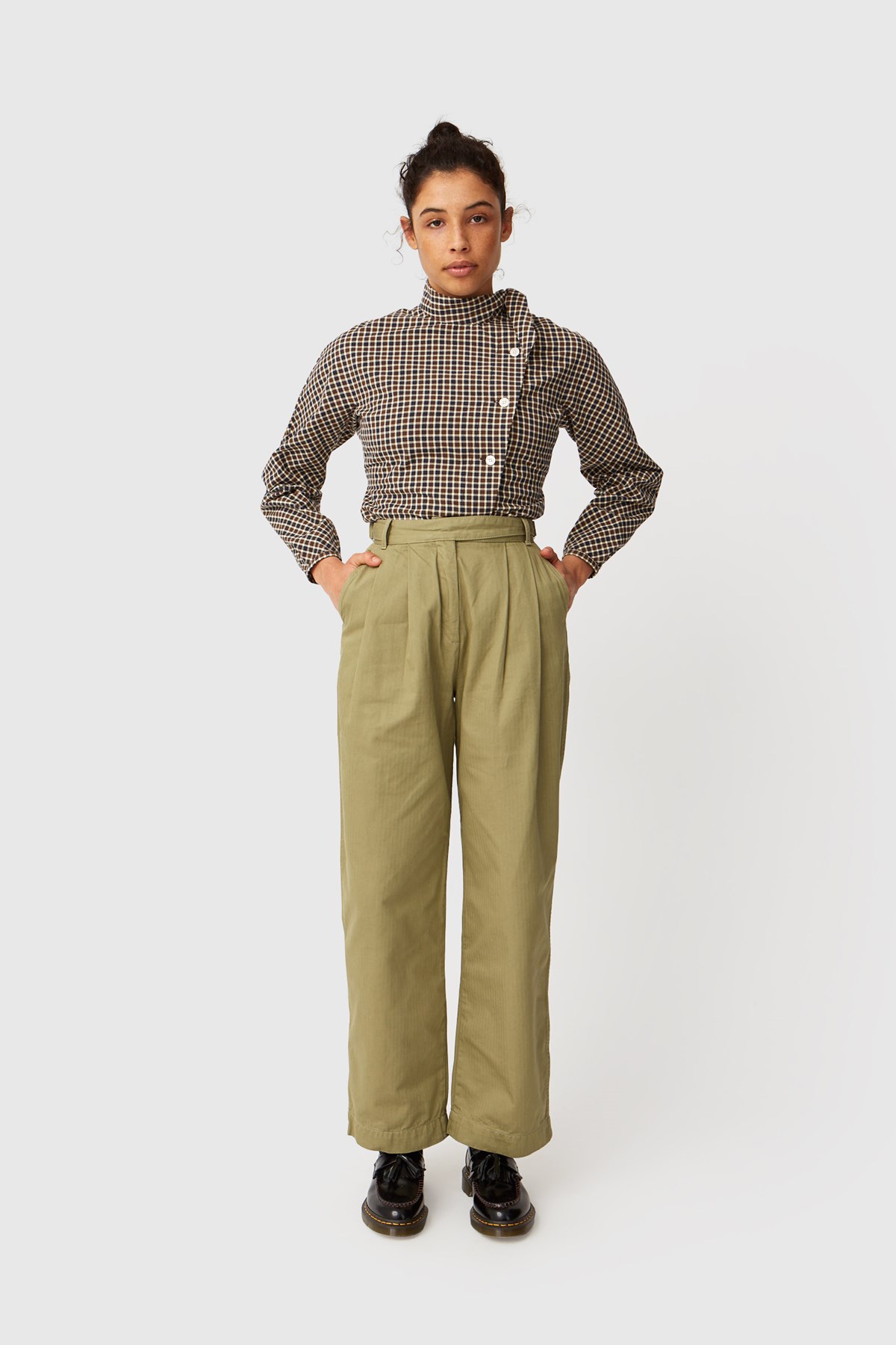 Wood Wood Sirid trousers Moss | WoodWood.com