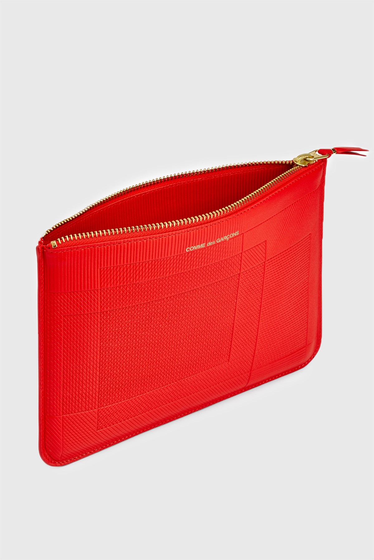 Comme des Garçons Intersection Lines 1/2 Zip Wallet Red SA3100LS - NOW OR  NEVER