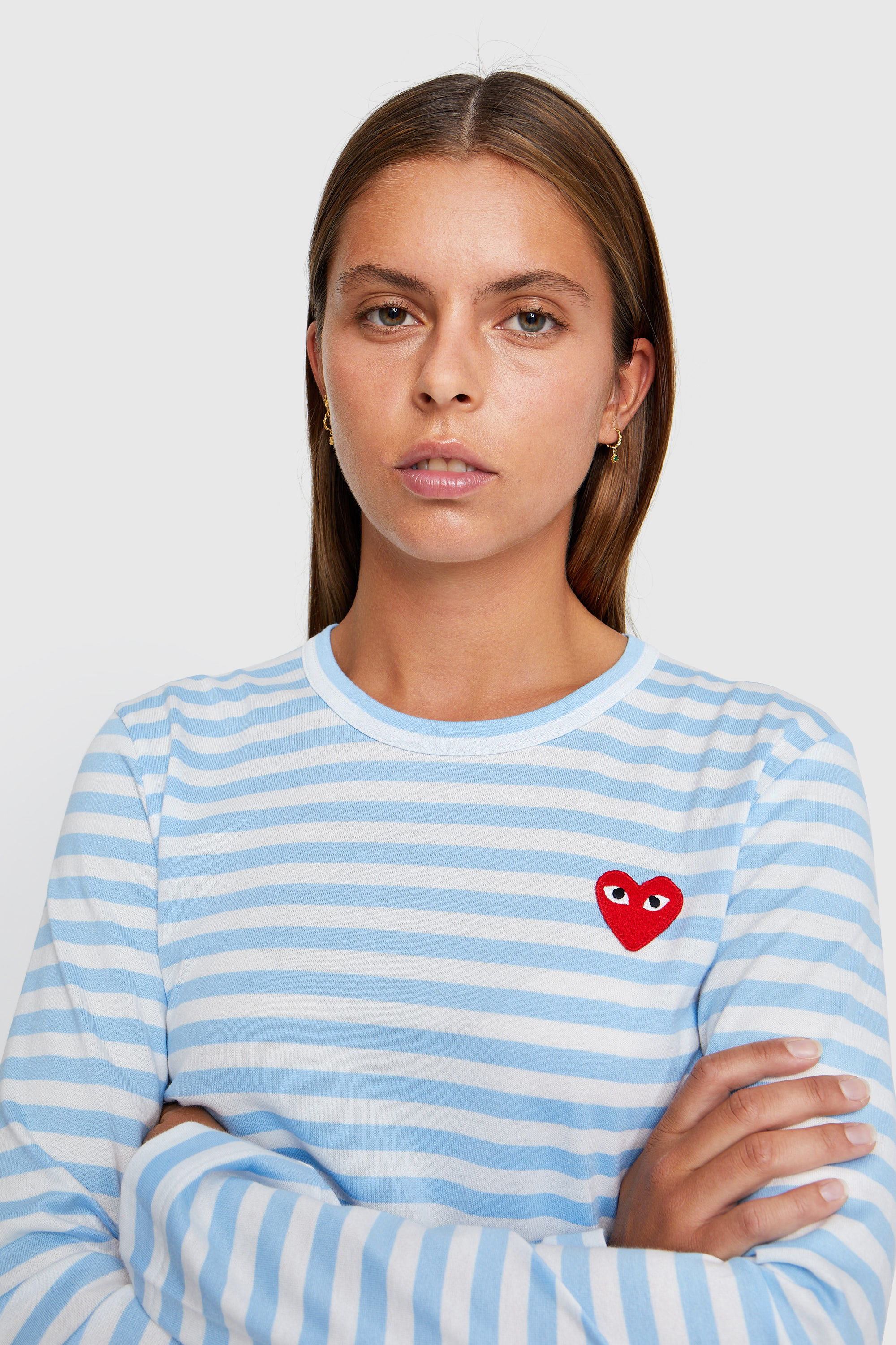 cdg light blue shirt