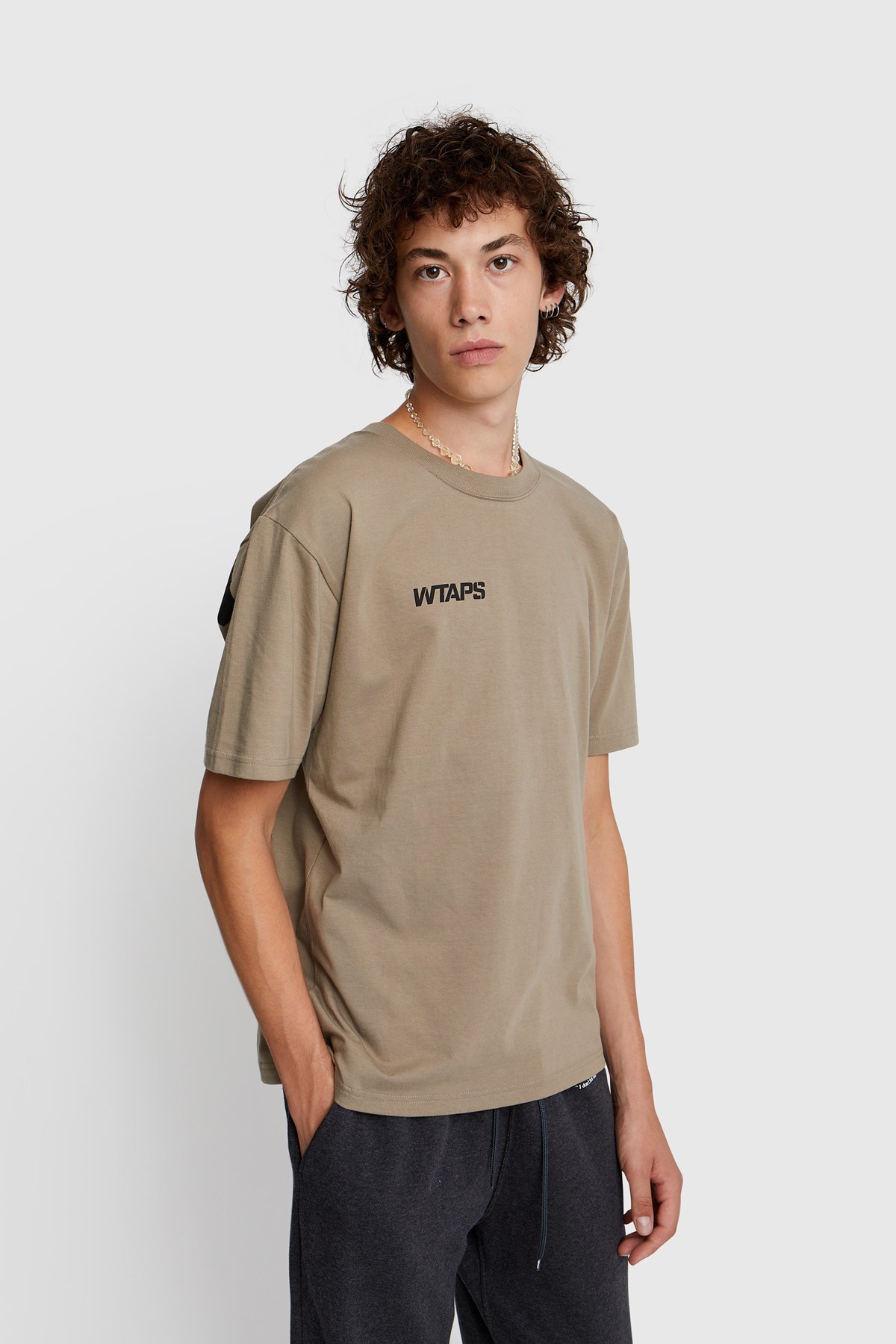 トップスWTAPS STENCIL TEE BEIGE XLサイズ 20ss - Tシャツ/カットソー