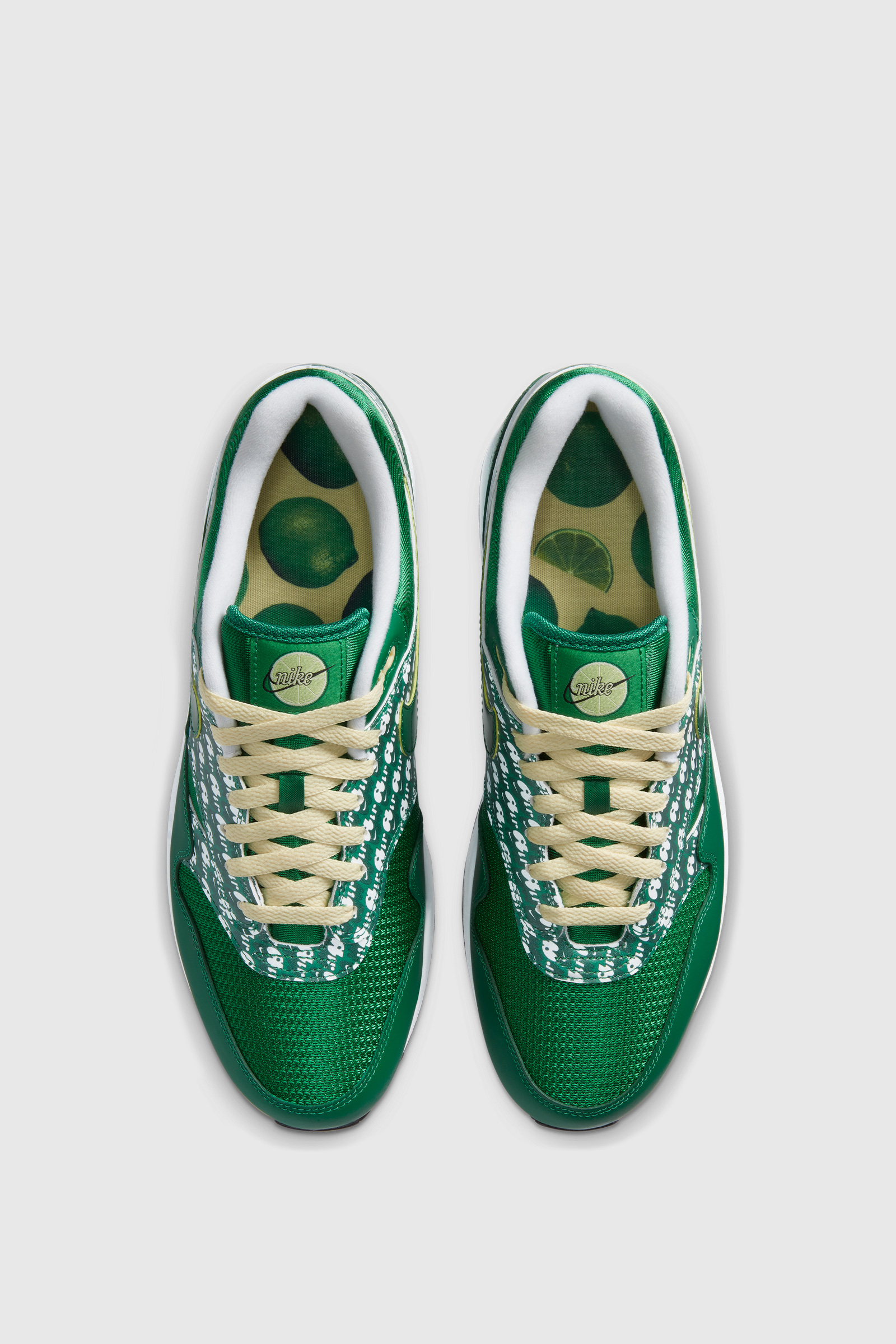 nike air max 1 green and white