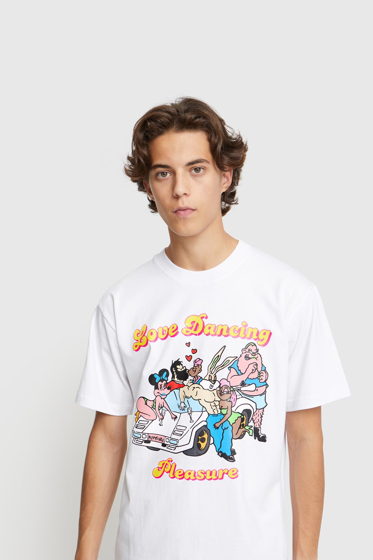 Pleasure Love Dancing T-shirt White | WoodWood.com