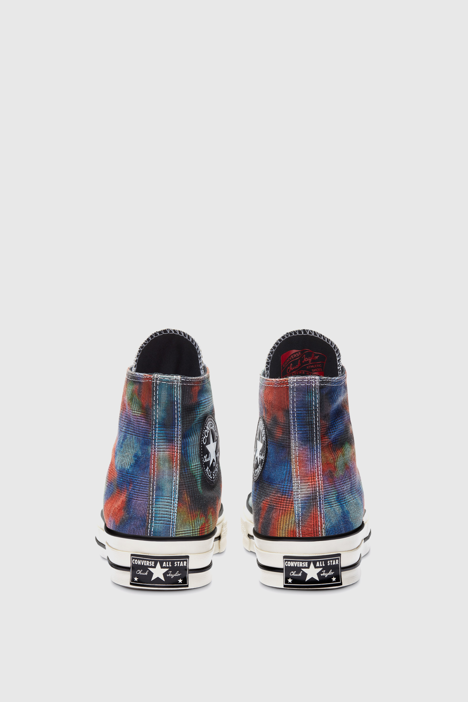 converse tie dye plaid