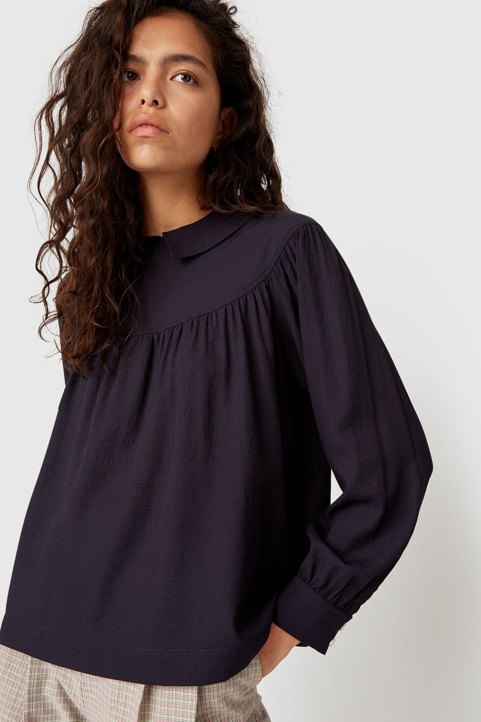 Wood Wood Maia top Navy | WoodWood.com