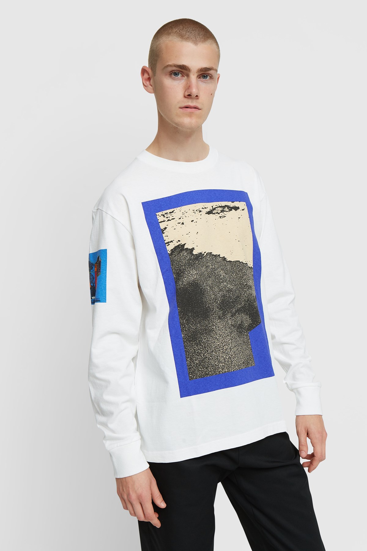 Cav Empt Fragmentary Long Sleeve T White WoodWood