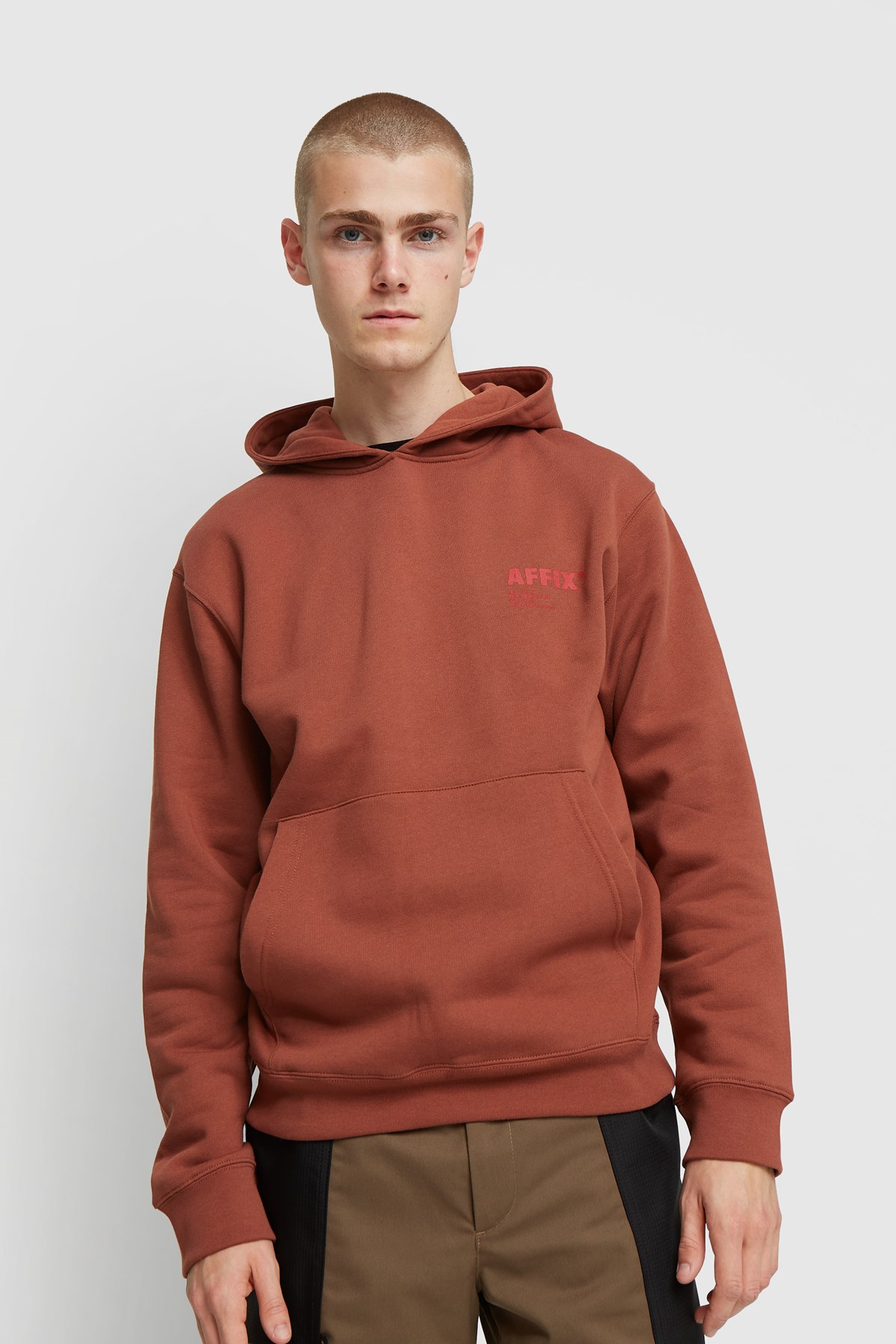 AFFIX Standardised Logo Hoodie Umber | WoodWood.com