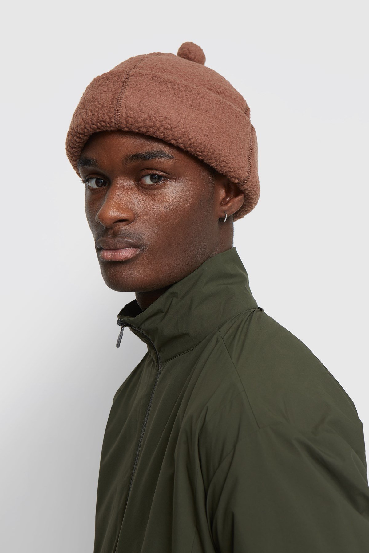 Snow Peak Thermal Boa Fleece Cap Brown | WoodWood.com