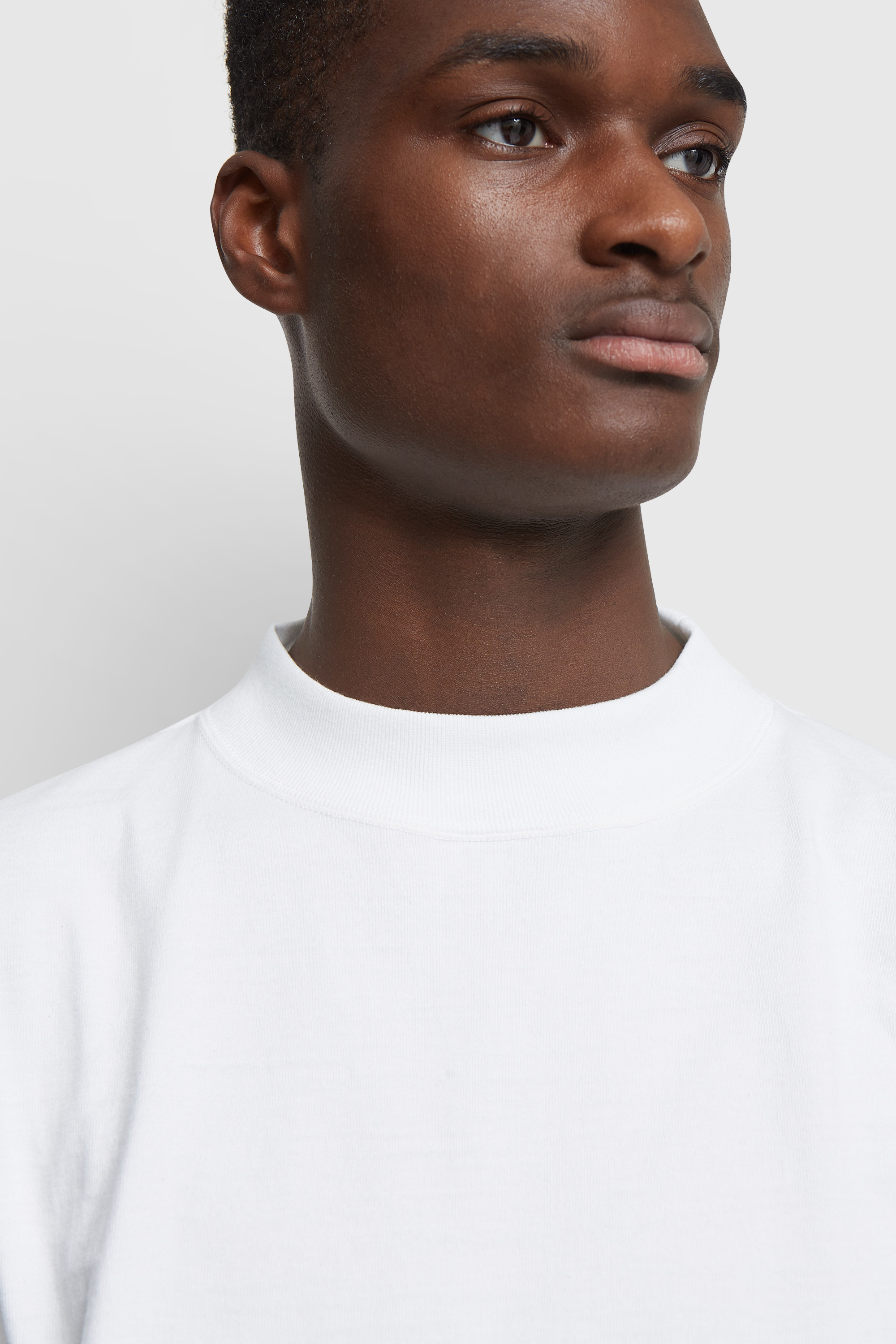 Snow Peak Heavy Cotton Garment Dyed L/S Mockneck White | WoodWood.com