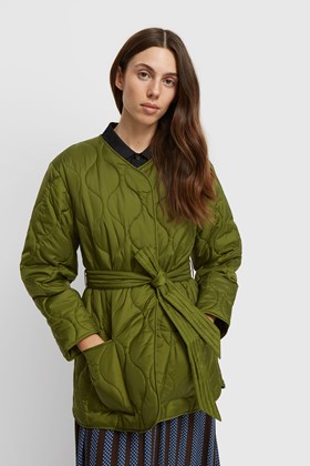 Barbour Martha Cropped Quilt Vintage green | WoodWood.com