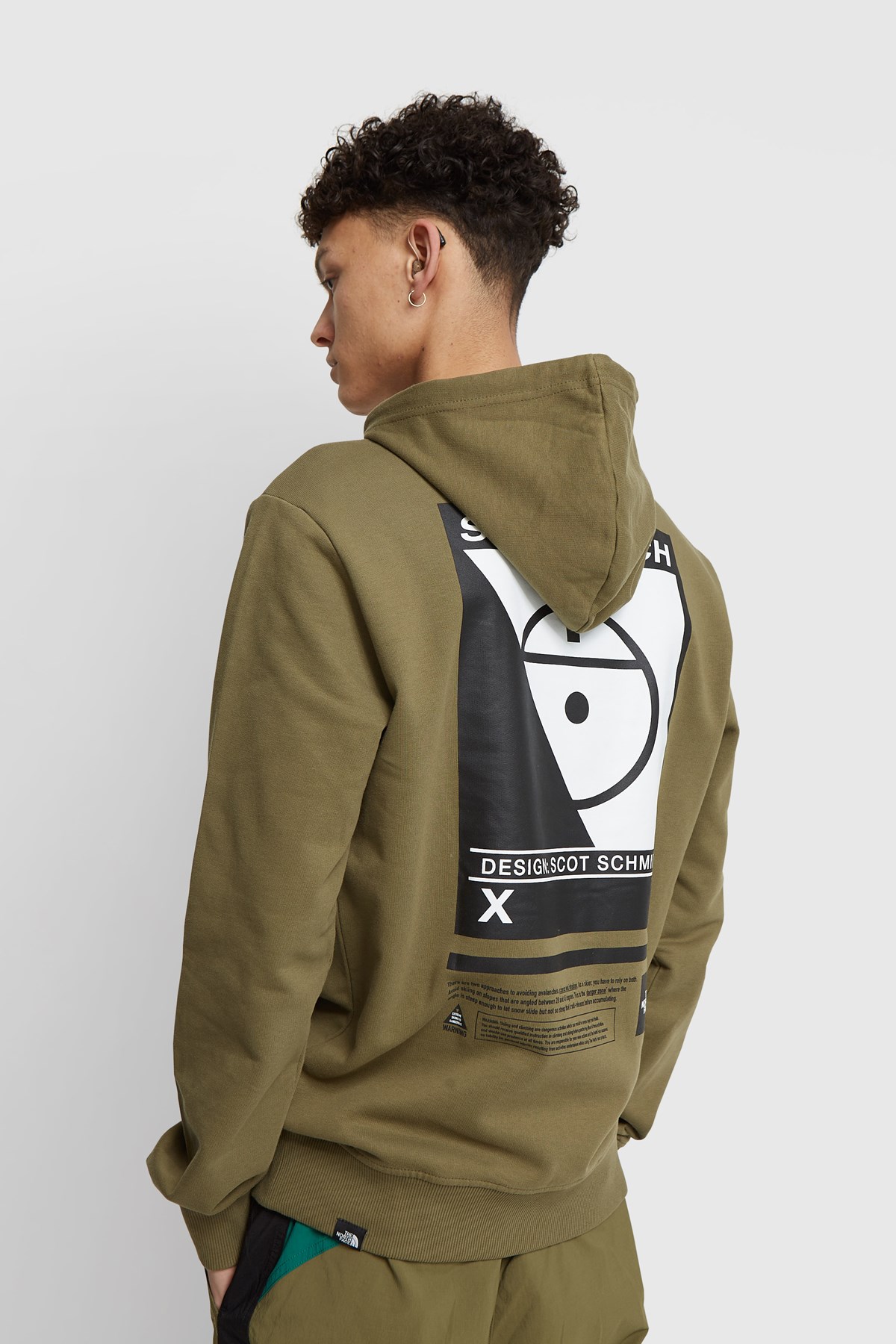 The North Face M Steep Tech Logo Hoodie Burnt olive green
