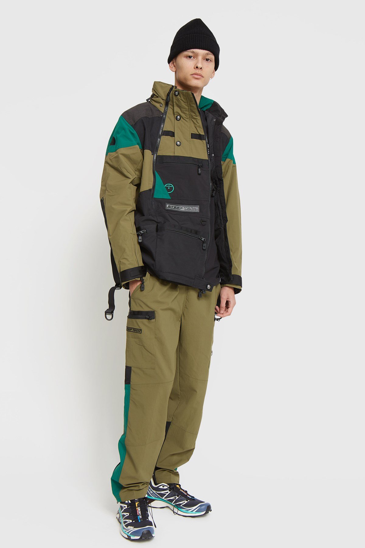 The North Face Steep Tech Apogee Anorak Olive Evergreen Black