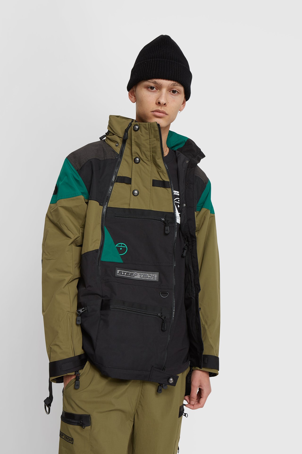 The North Face Steep Tech Apogee Jacket Brntolvgrn/tnf black | WoodWood.com