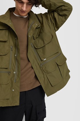 WTAPS Modular / Jacket. Nyco. Tussah Olive drab | WoodWood.com