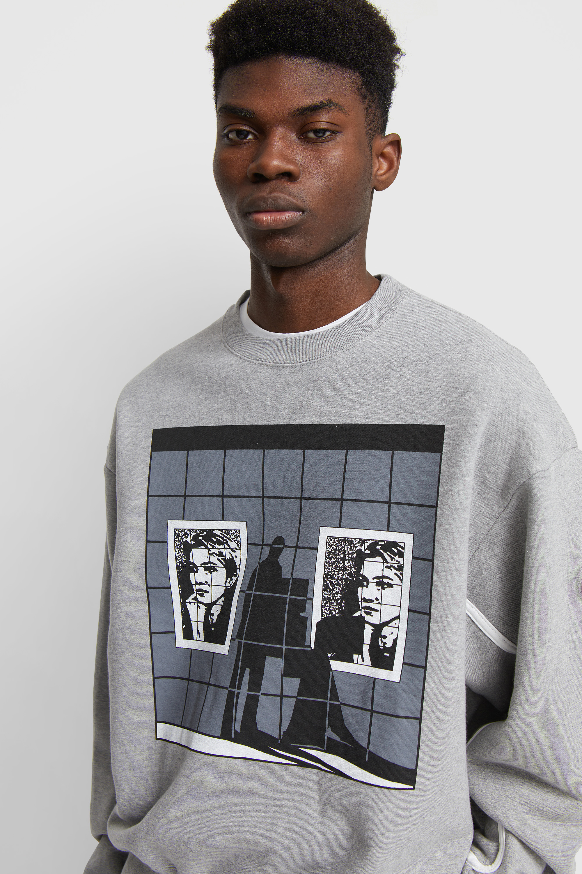 Cav Empt Unbalance Behind Crew Neck Grey | WoodWood.com