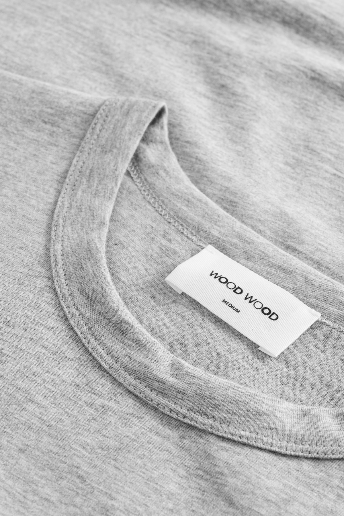 Wood Wood Emil 2-pack long sleeve Grey melange | WoodWood.com