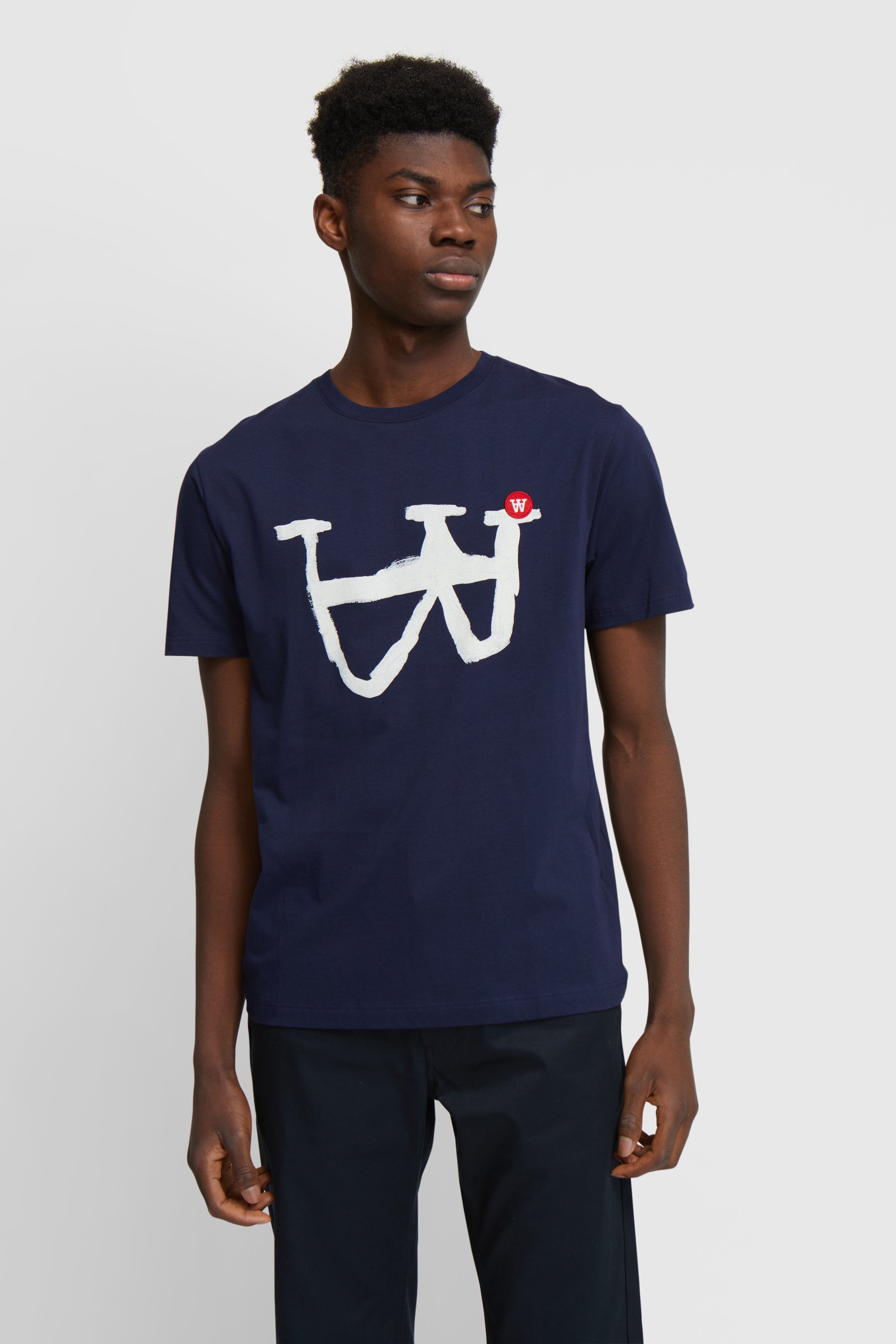Double A by Wood Wood Ace T-shirt Navy | WoodWood.com