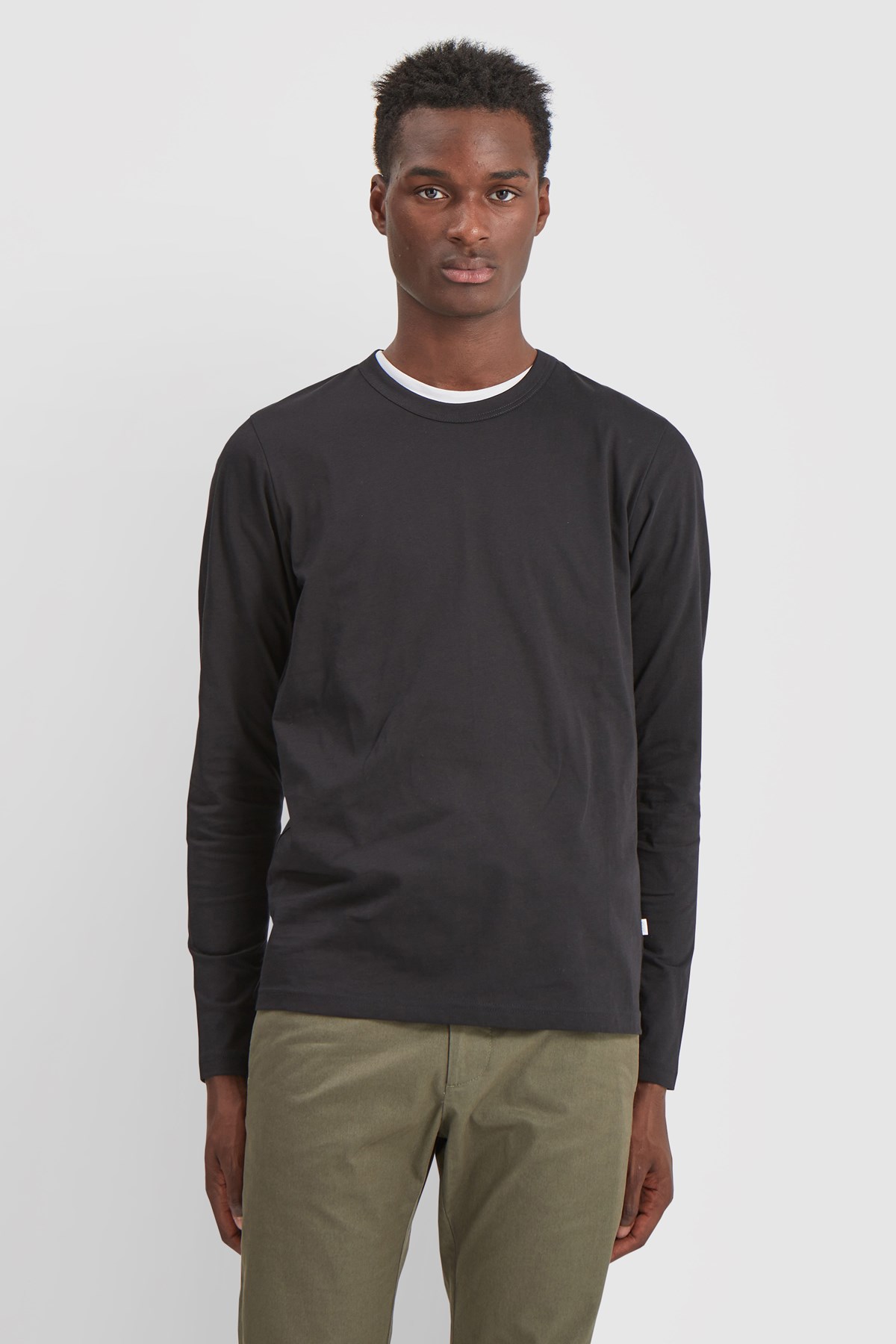 Wood Wood Emil 2-pack long sleeve Black | WoodWood.com