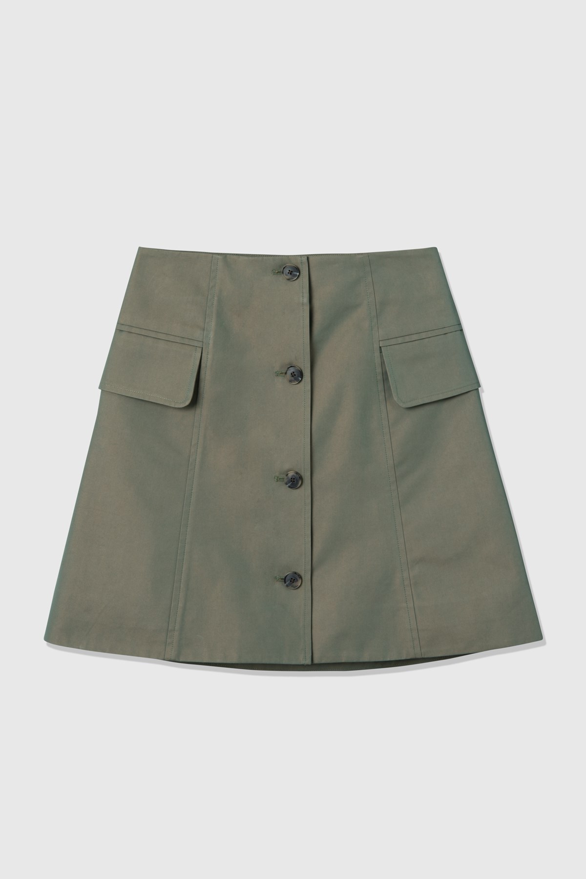 Wood Wood Lotte iridescent twill skirt Olive | WoodWood.com