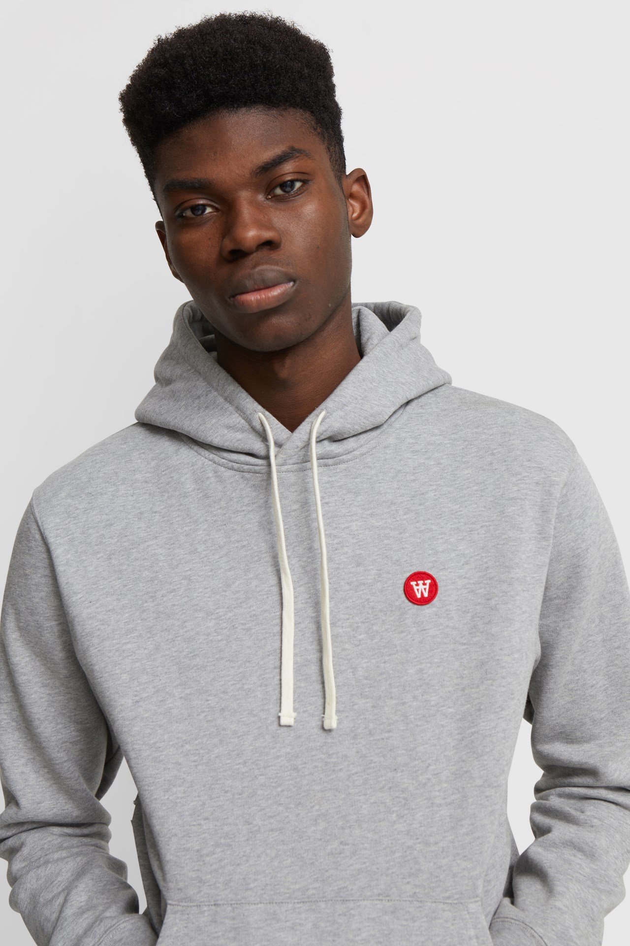 Double A by Wood Wood Ian hoodie Grey melange | WoodWood.com