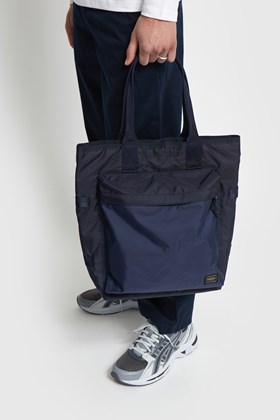 Porter Yoshida Force Tote Bag Navy (50) | WoodWood.com