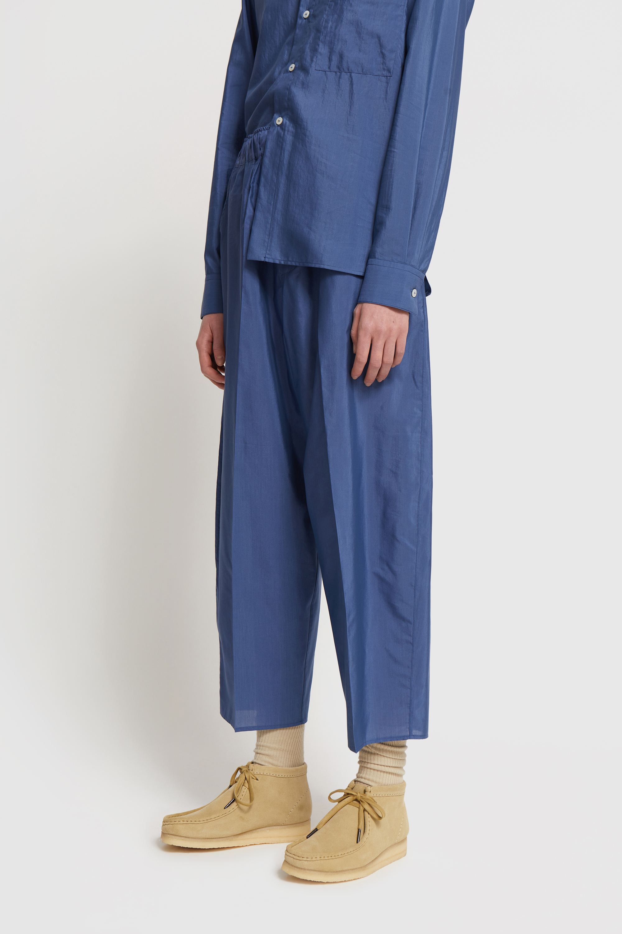 CristaSeya Silk & Cotton Moroccan Pants Blue | WoodWood.com