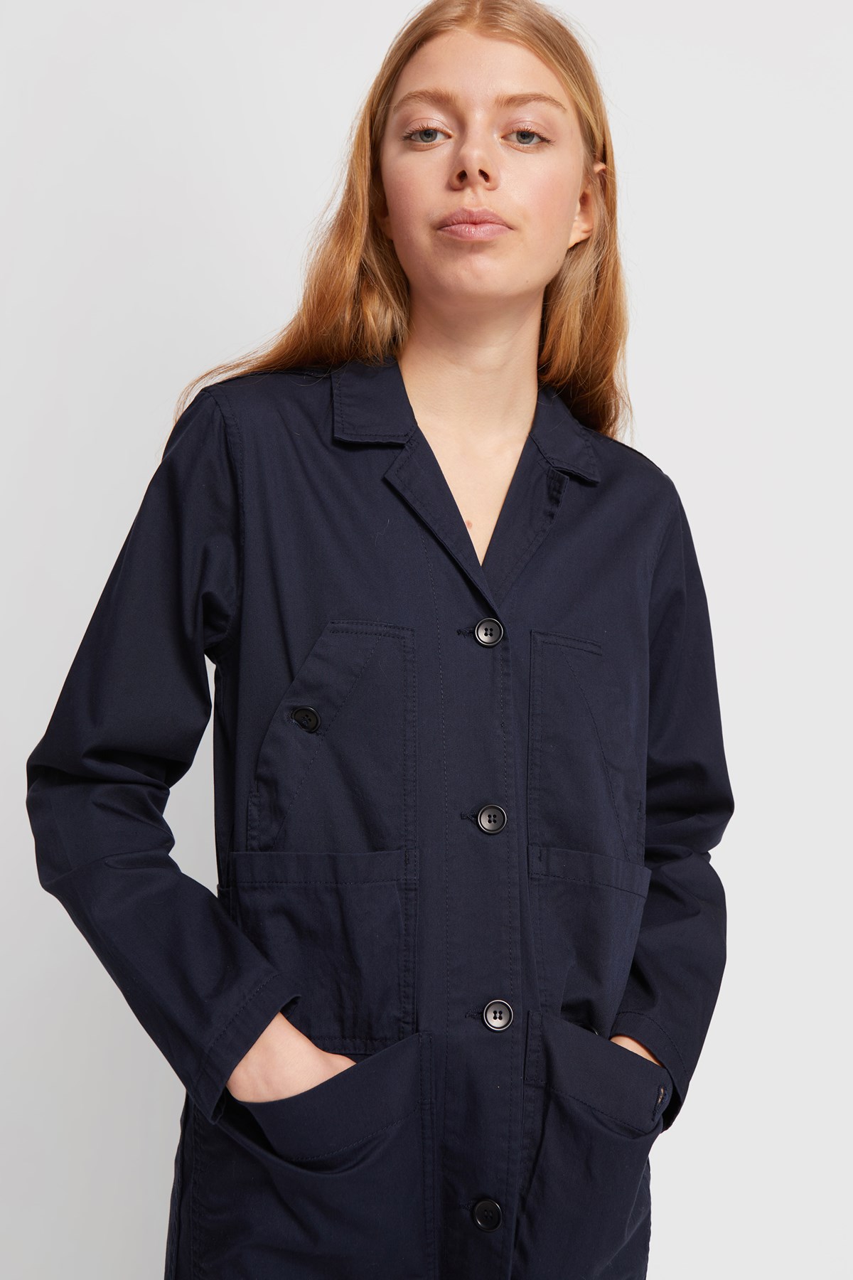 Wood Wood Andrea twill dress Navy | WoodWood.com