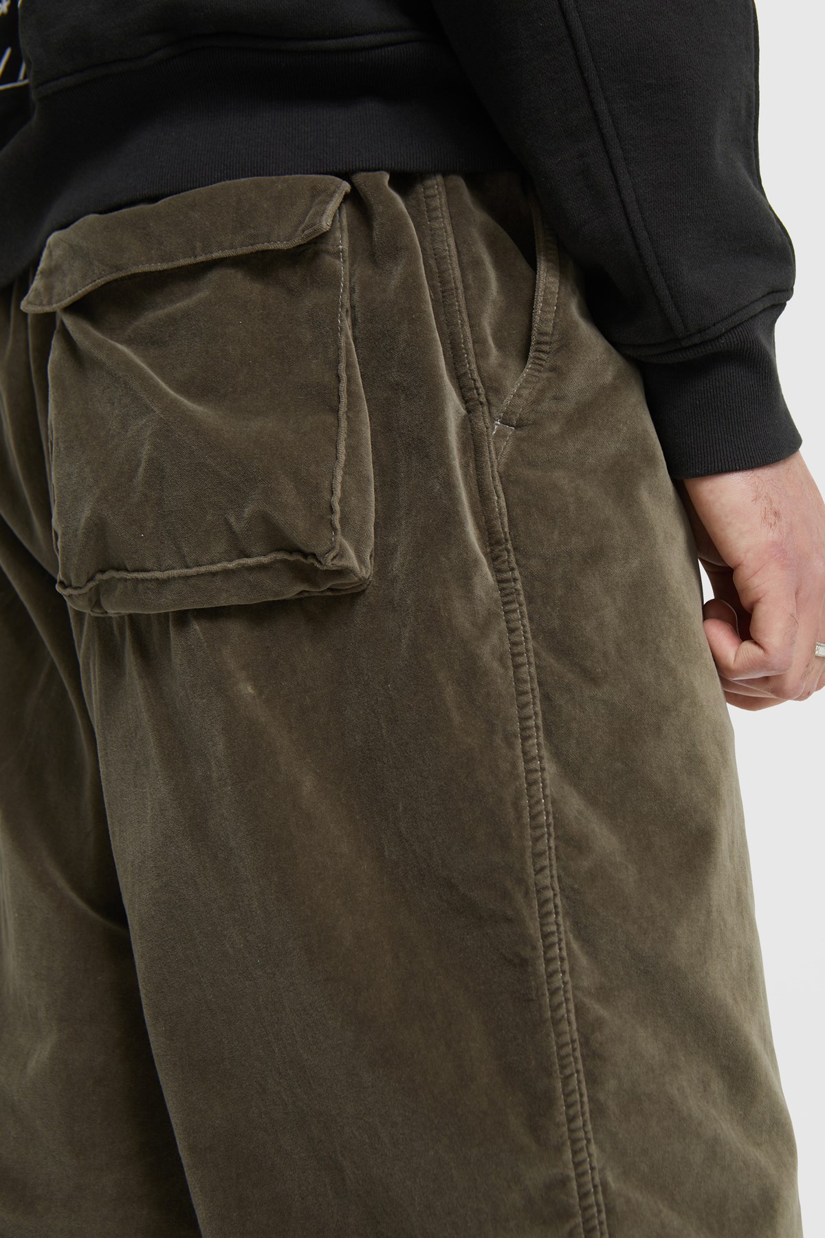 Cav Empt Velvet Beach Pants Brown WoodWood