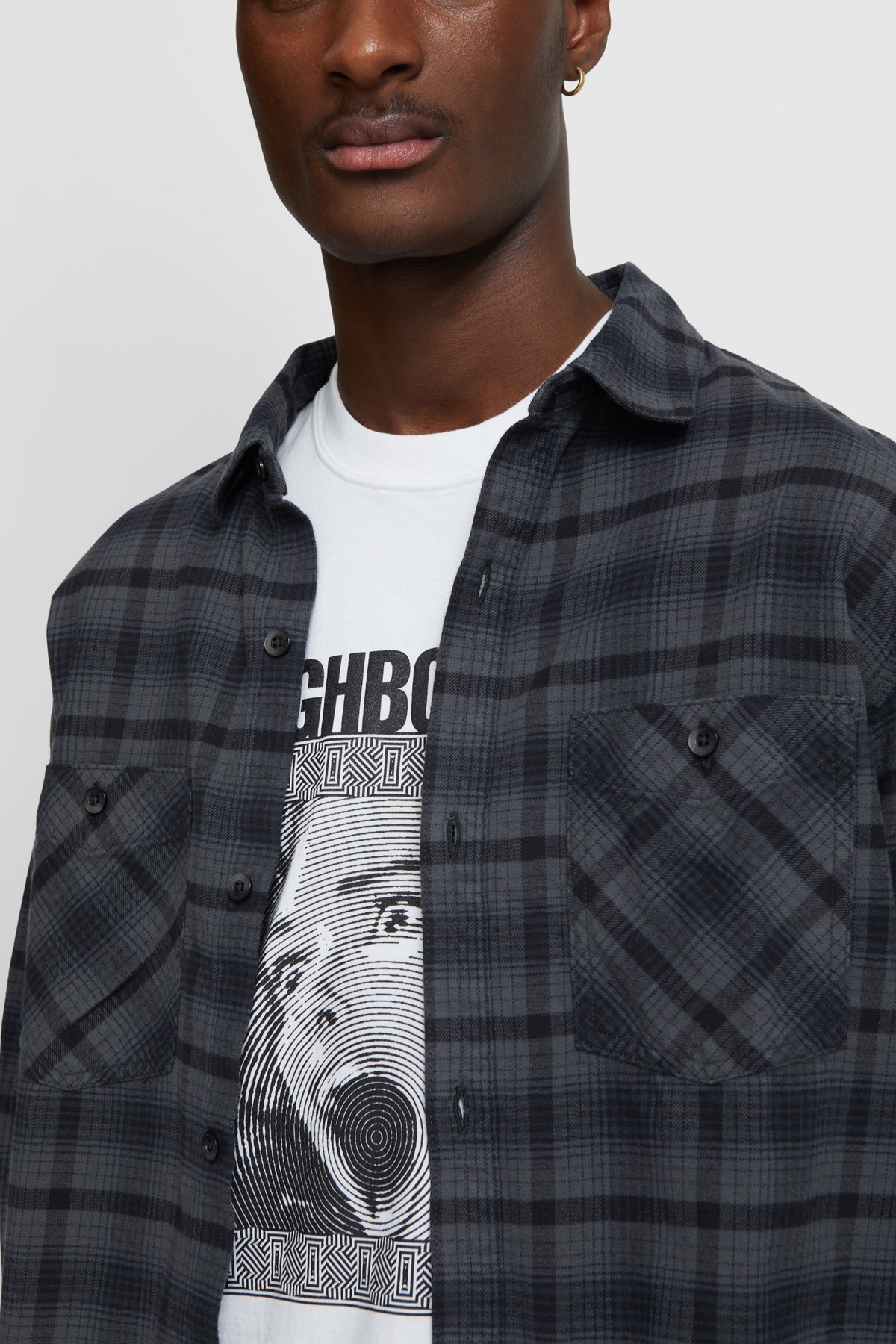 Neighborhood Logger / C-Shirt LS Black | WoodWood.com