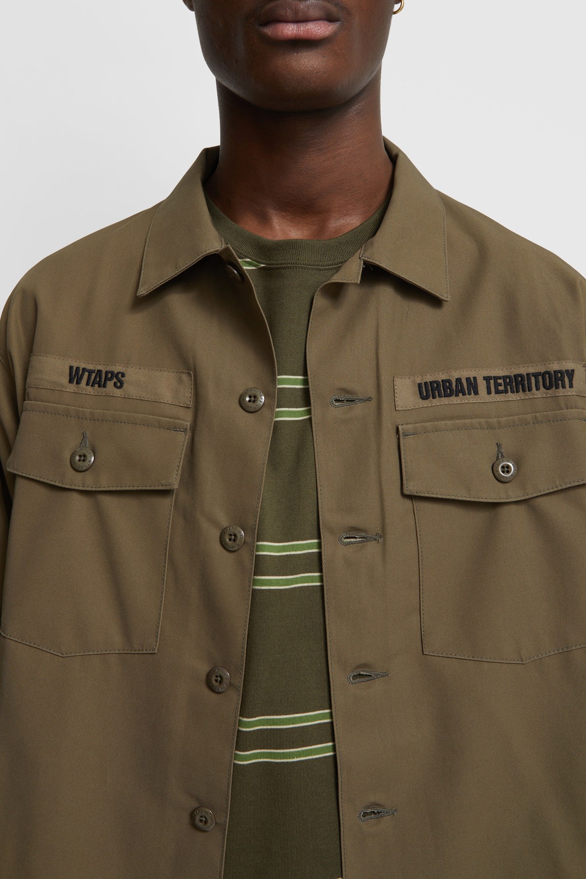 WTAPS Buds / LS / Cotton. Twill Olive drab | WoodWood.com