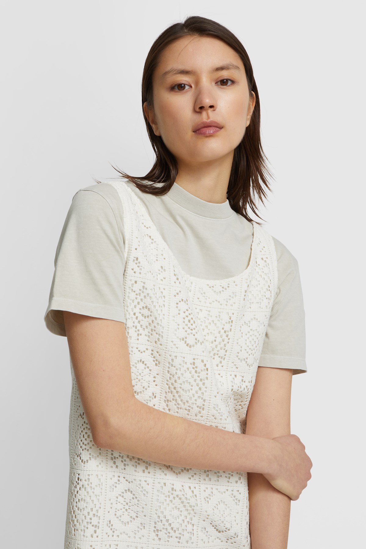 Amomento Crochet Dress Ivory | WoodWood.com