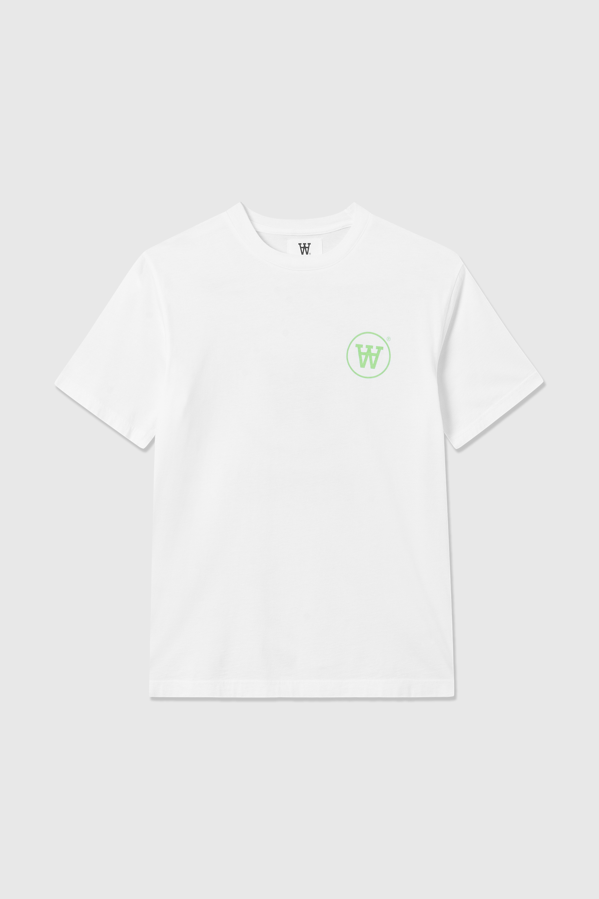 Double A by Wood Wood Ace T-shirt White/green print | WoodWood.com