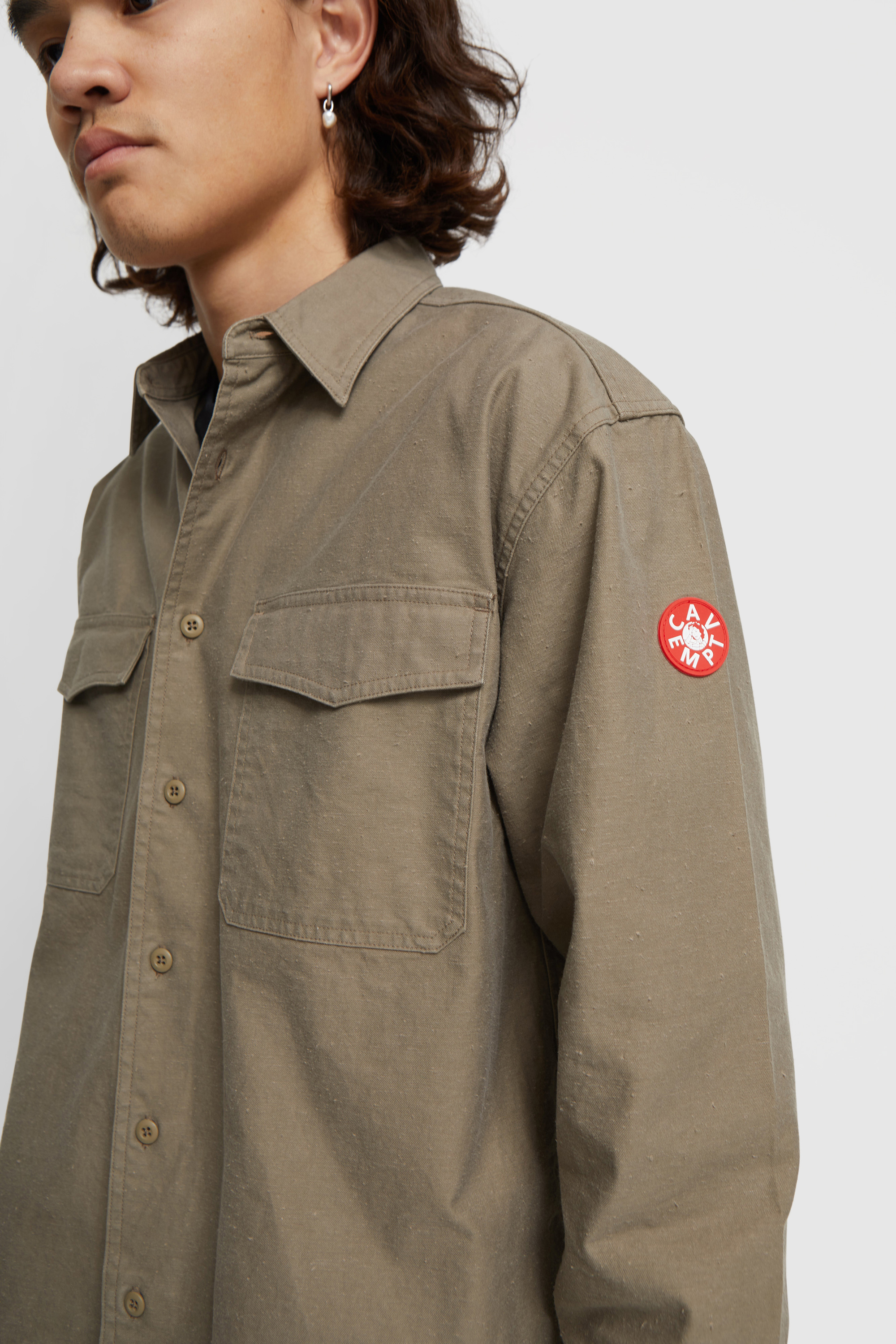 Cav Empt Cotton Nep Shirt Grey | WoodWood.com