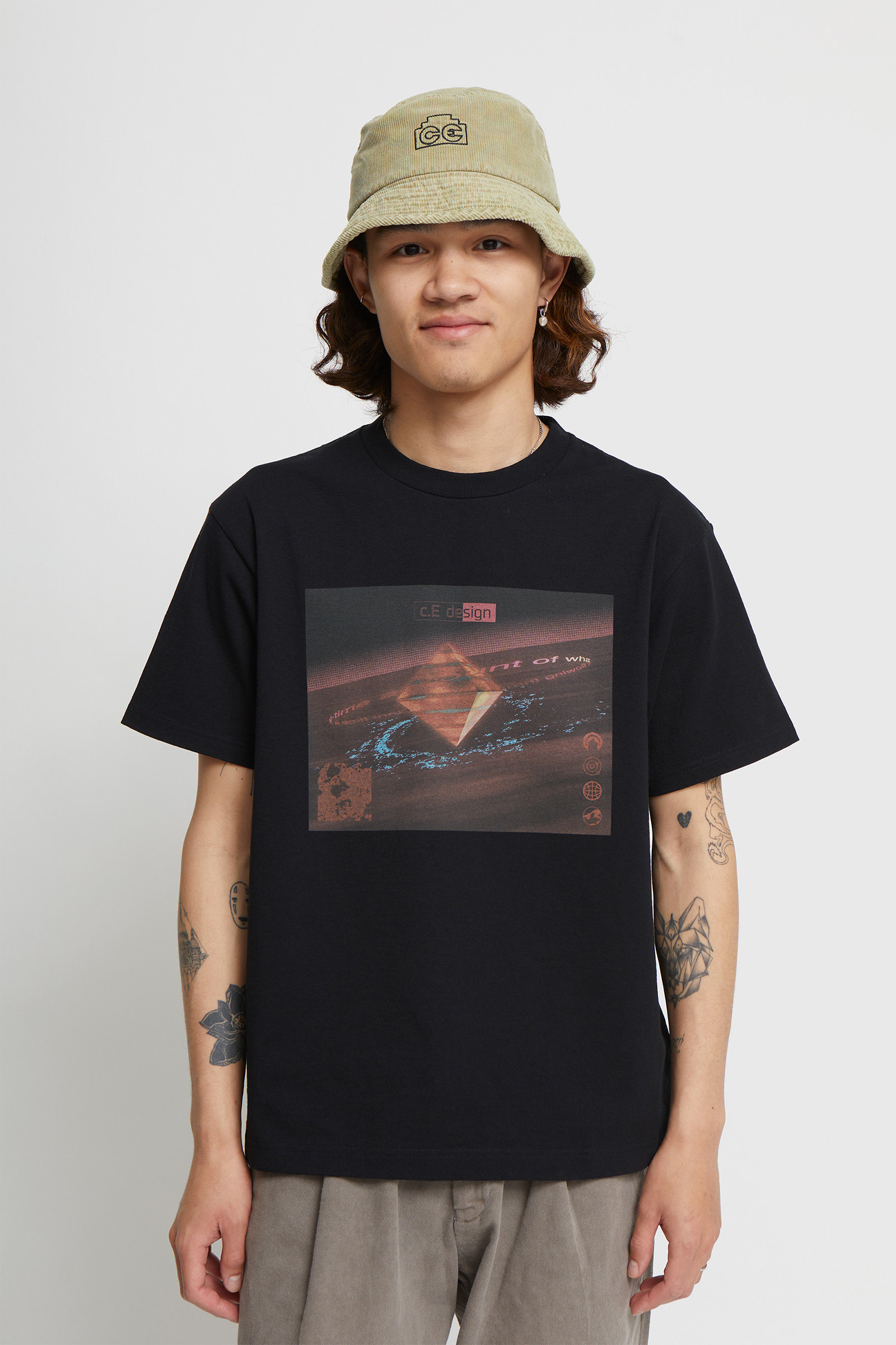 Cav Empt Octahedron T shirt Black WoodWood