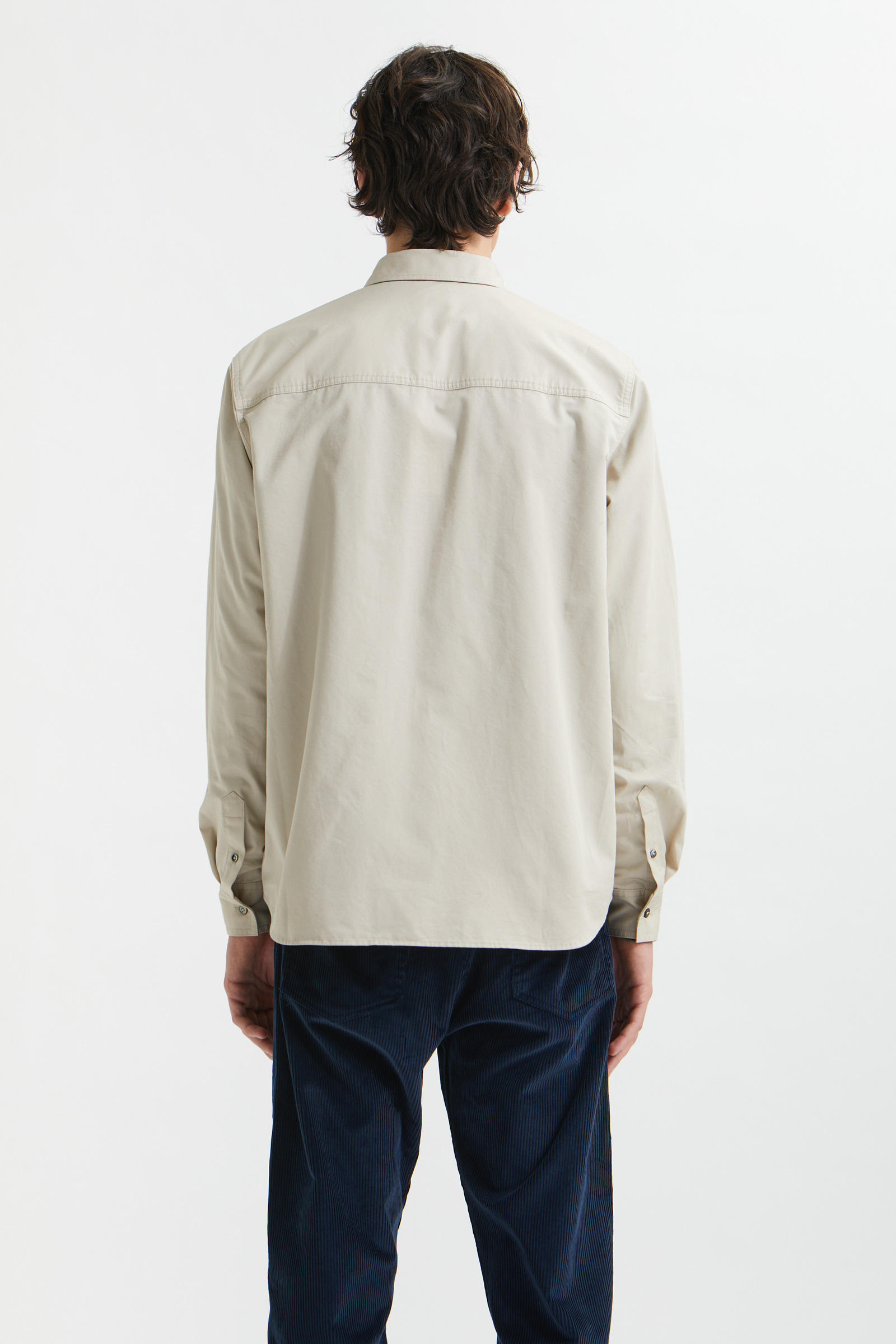 Wood Wood Avenir twill shirt Light sand | WoodWood.com