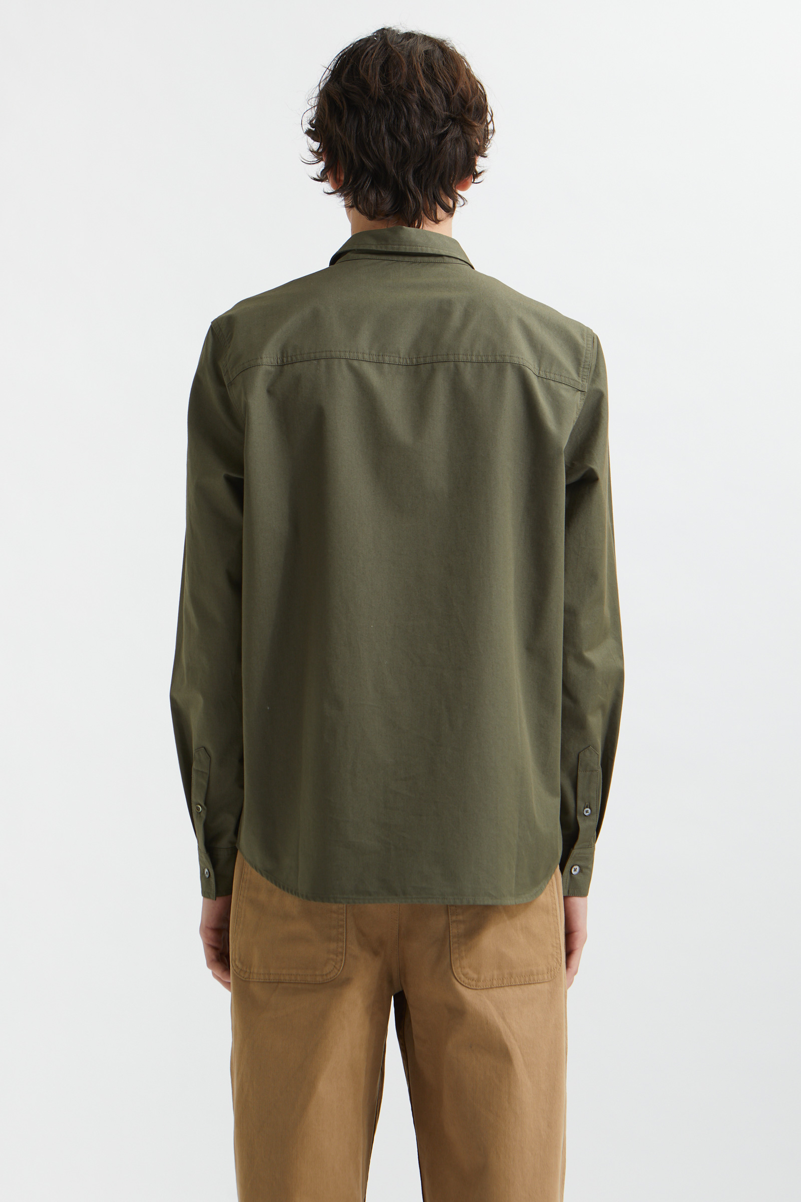 Wood Wood Avenir twill shirt Olive | WoodWood.com