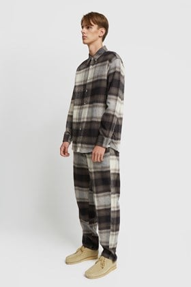 NOMA t.d. N Ombre Plaid Shirt Black X OFF | WoodWood.com