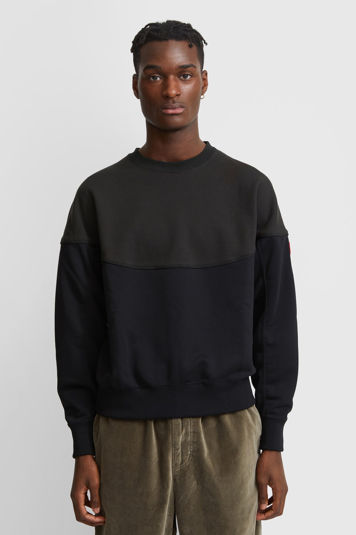 Cav Empt Round Cut Line Crew Neck Black | WoodWood.com