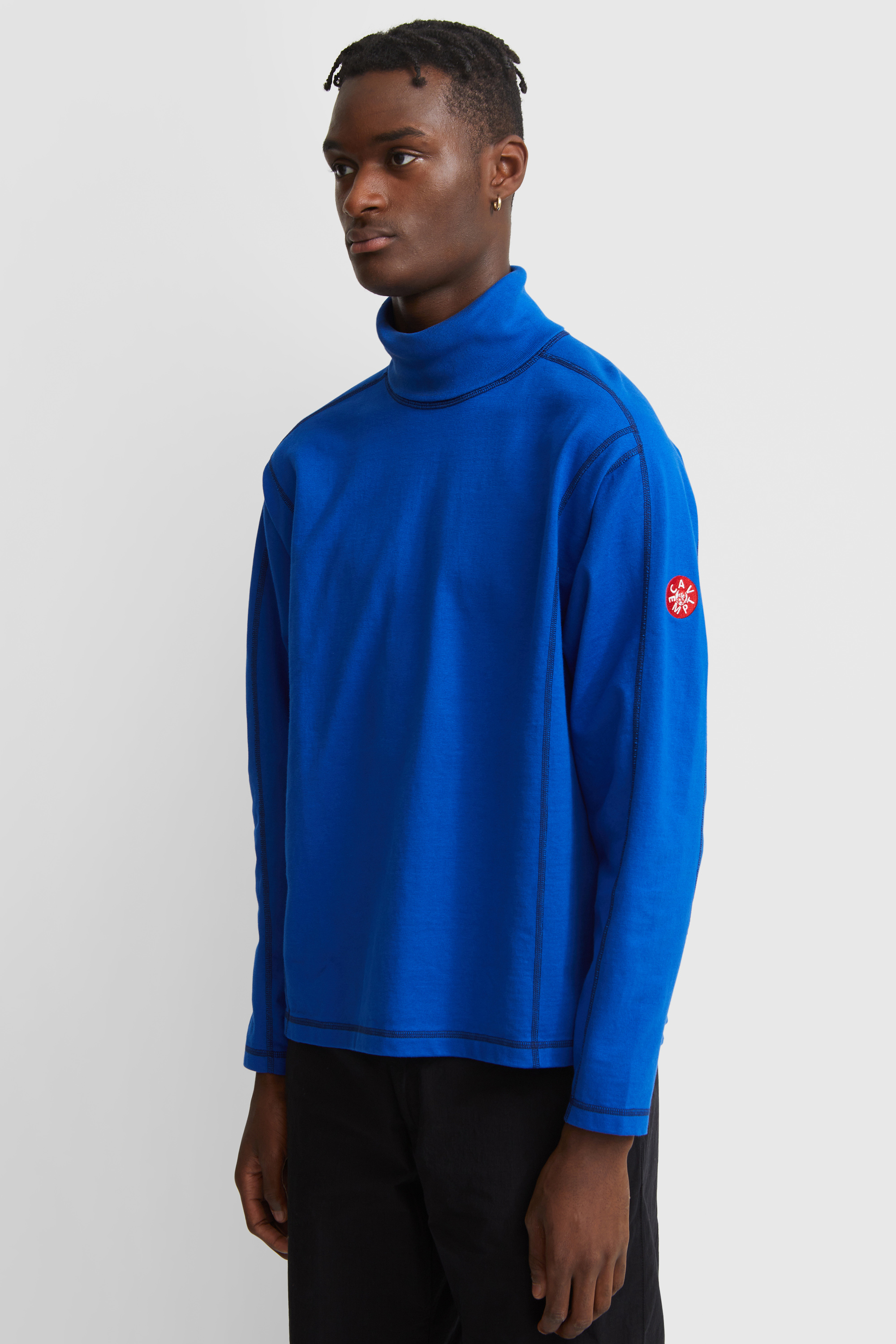 Cav Empt Turtle Neck Heavy Long Sleeve Blue WoodWood