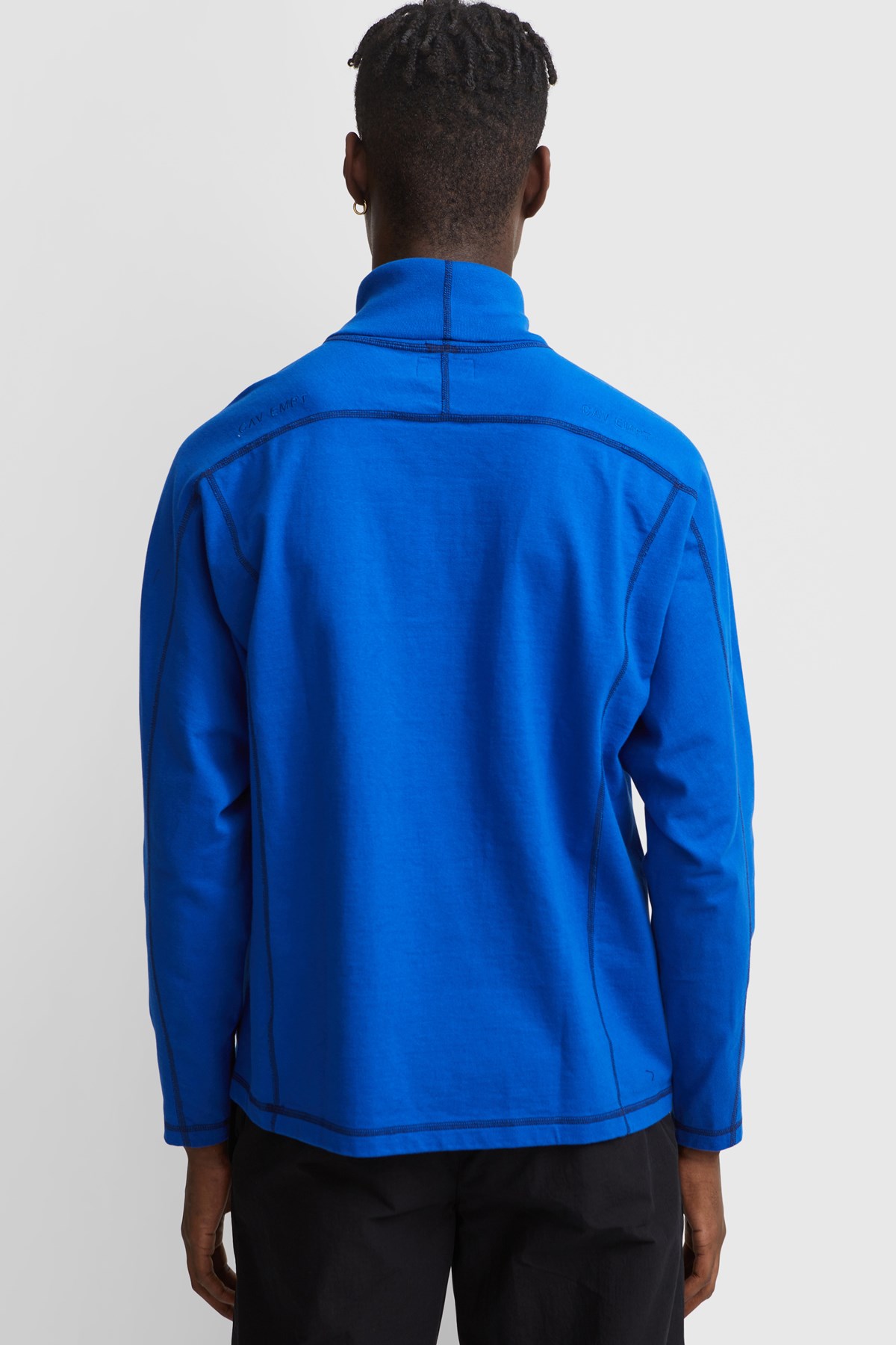 Cav Empt Turtle Neck Heavy Long Sleeve Blue WoodWood