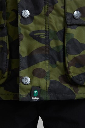 Barbour Barbour BAPE Snowboard Bedale Bape camo | WoodWood.com