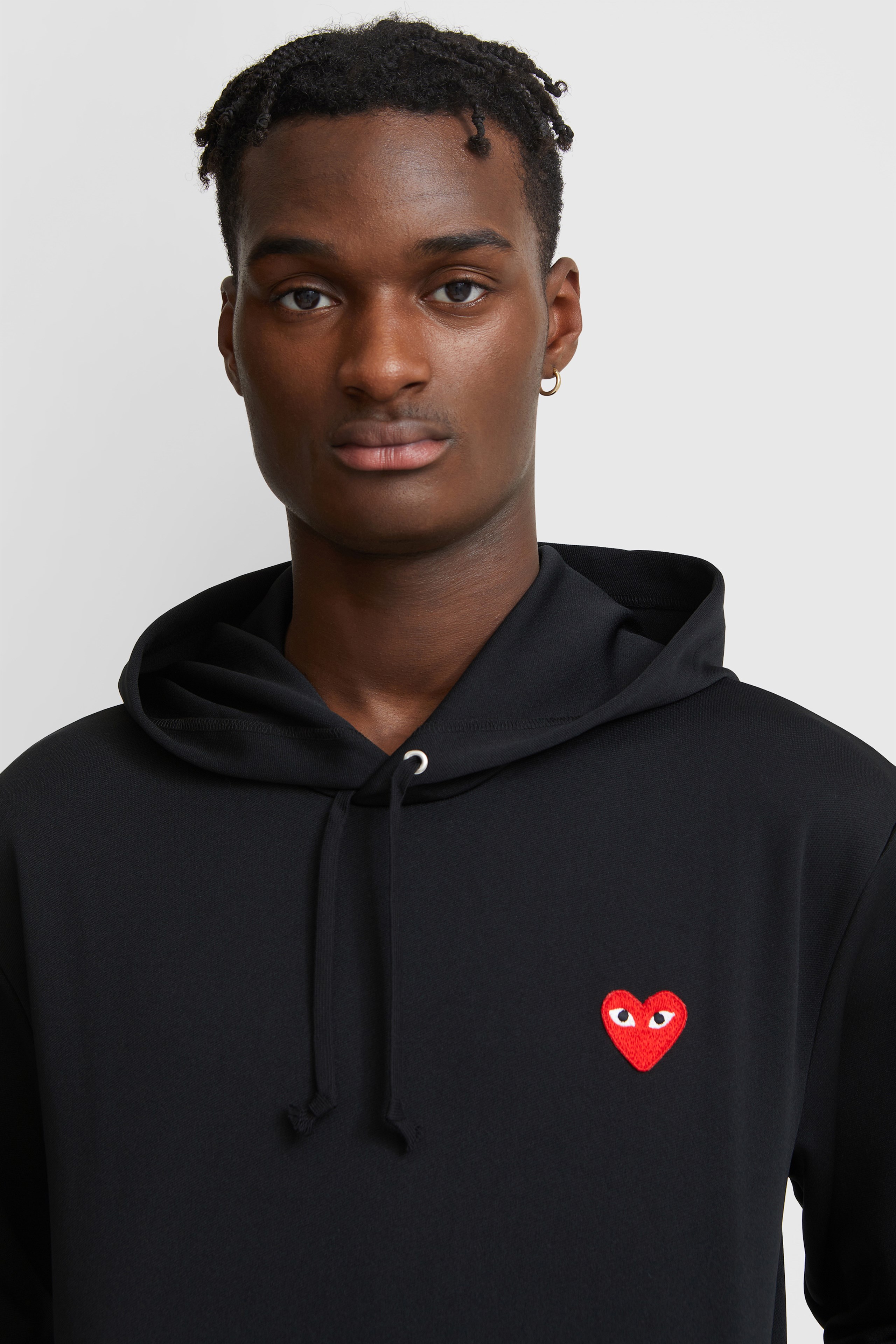 CDG Mens Pullover Hoodie Black | WoodWood.com