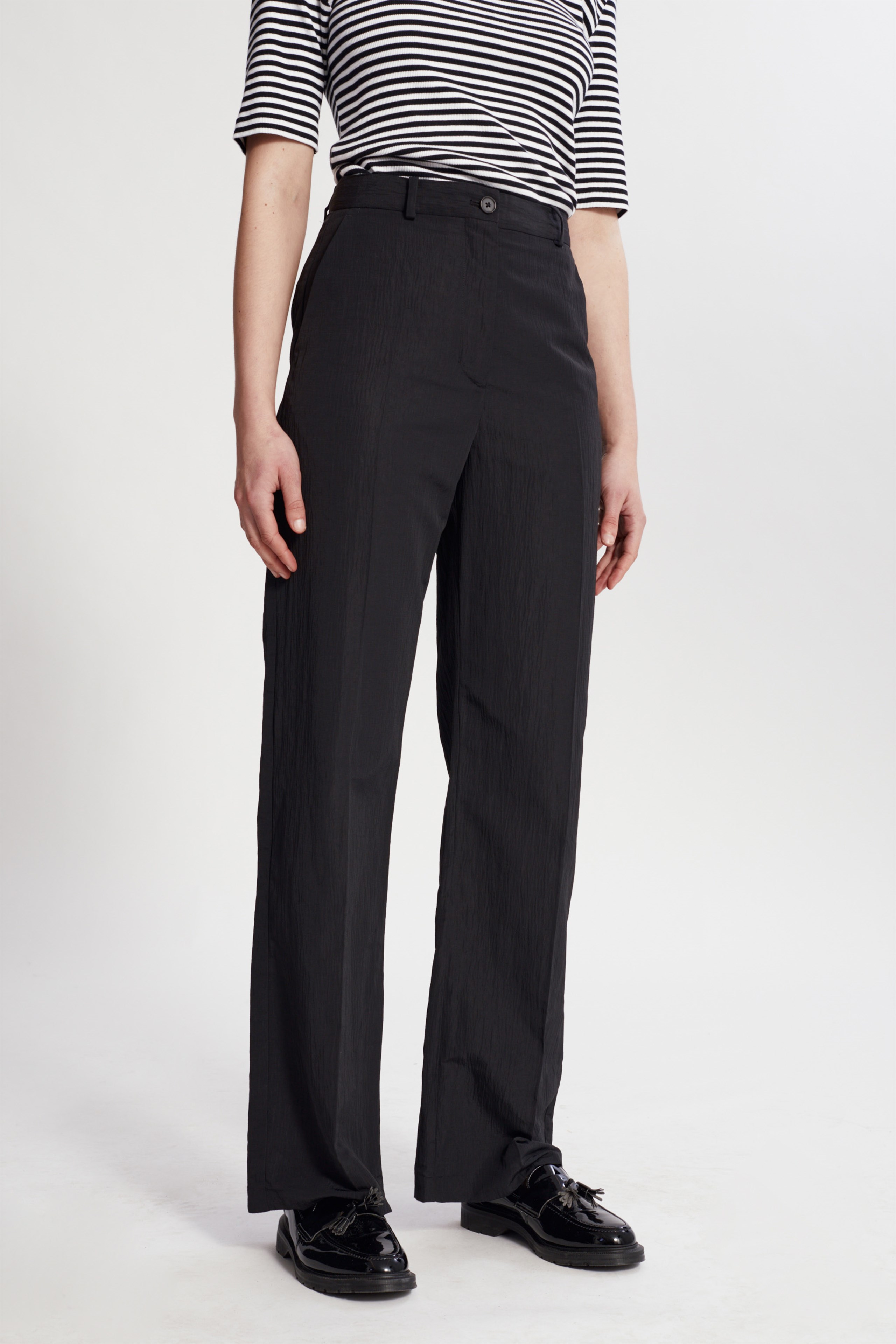 Wood Wood Evelyn block stripe trousers Black | WoodWood.com