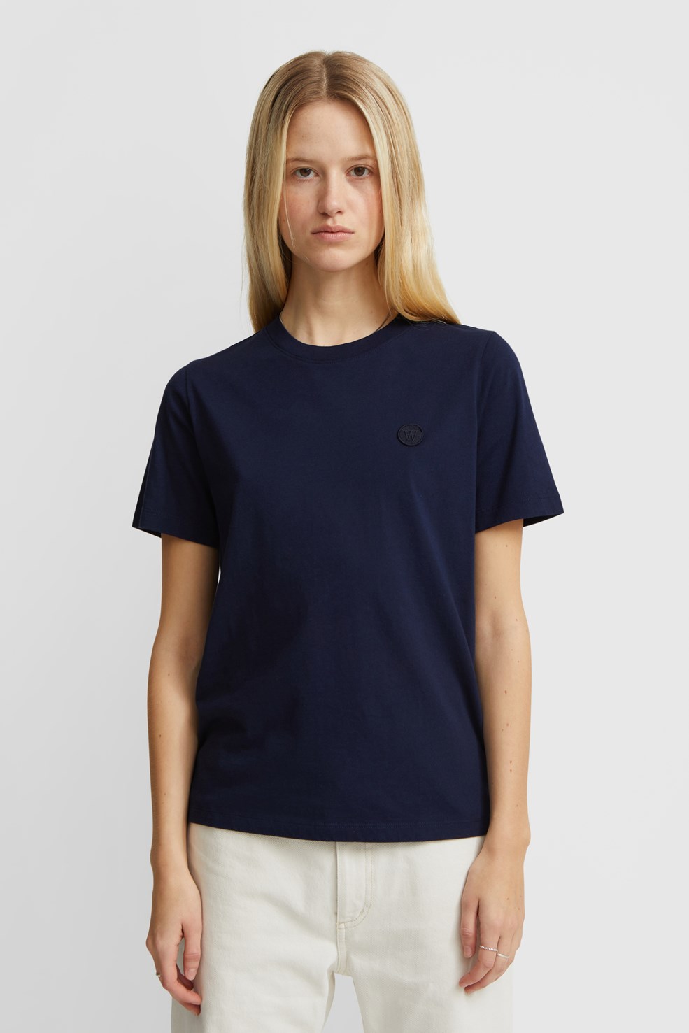 Double A by Wood Wood Mia T-shirt Navy | WoodWood.com