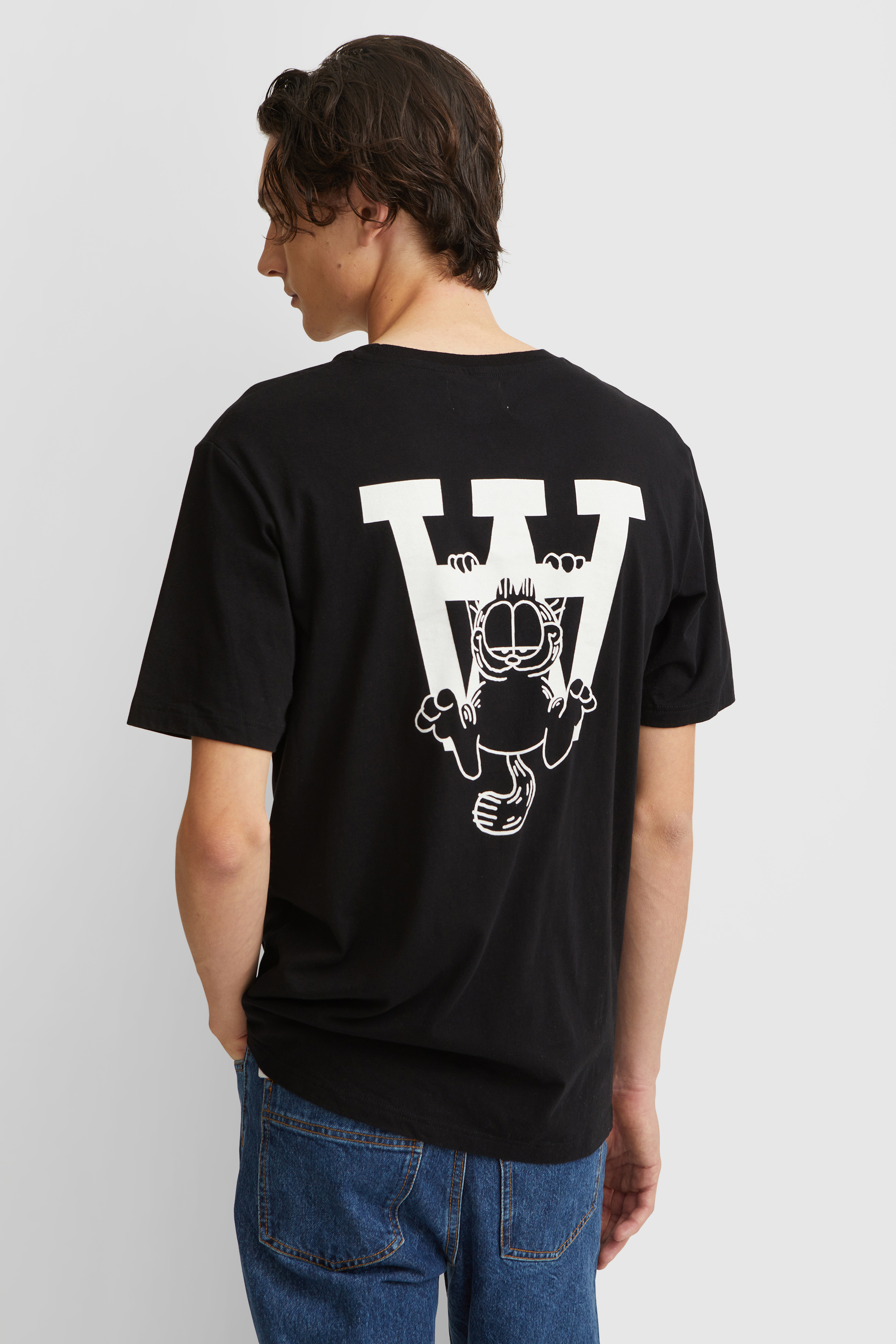 Garfield by Wood Wood Ace T-shirt Hanging Black | WoodWood.com