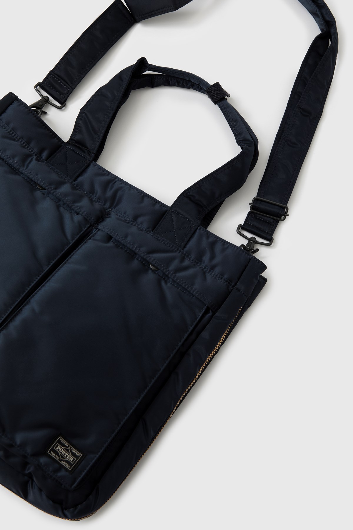 Porter Yoshida 2Way Tote Bag Navy (50) | WoodWood.com