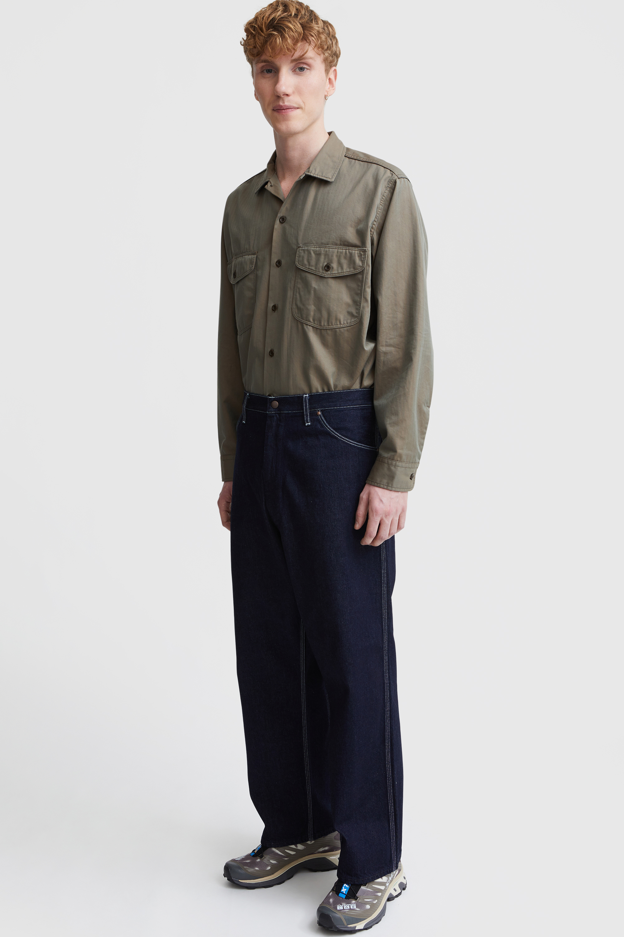 Beams Plus Mil Utility Trousers Olive Green for Men | Lyst