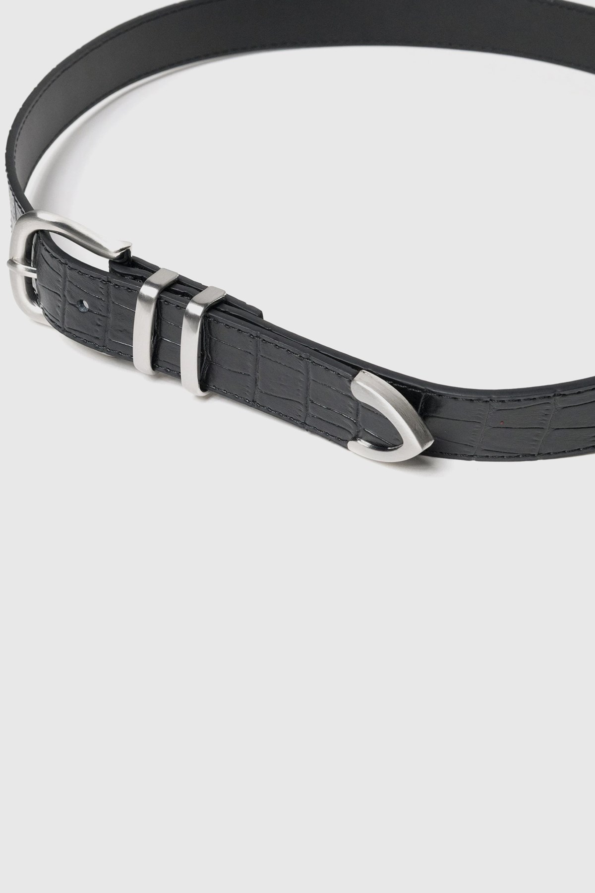 Stüssy Gator Leather Dress Belt Black | WoodWood.com