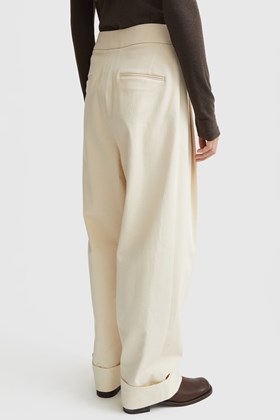 Amomento Cotton Twill Martin Pants Ecru | WoodWood.com